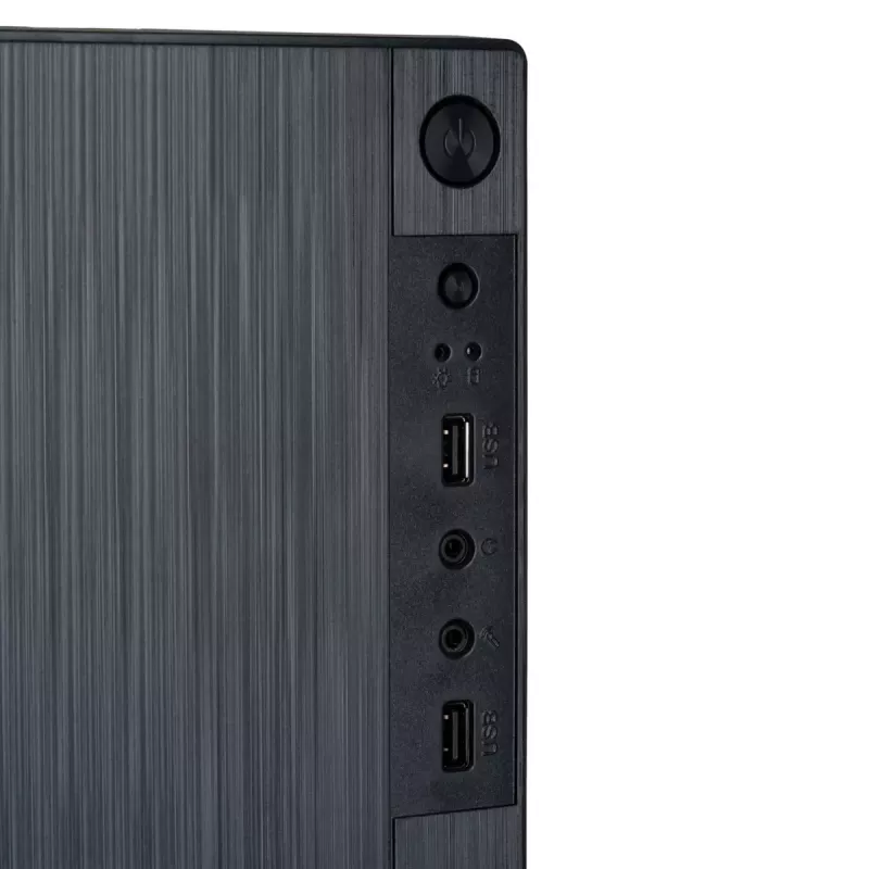 Akyga AK35BK Case PC Micro-ATX, Micro ATX / Flex ATX / Mini ITX, 2x USB 2.0, senza alimentatore, nero