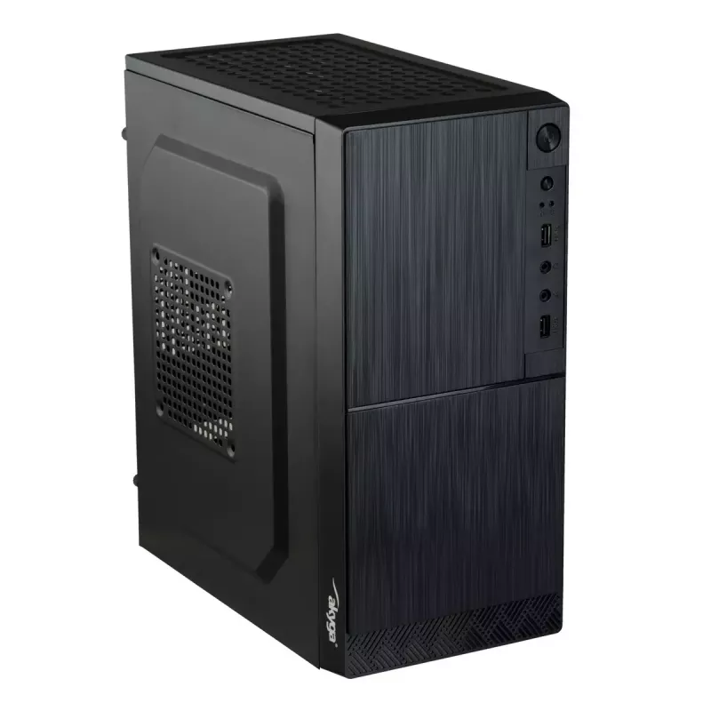 Akyga AK35BK Case PC Micro-ATX, Micro ATX / Flex ATX / Mini ITX, 2x USB 2.0, senza alimentatore, nero