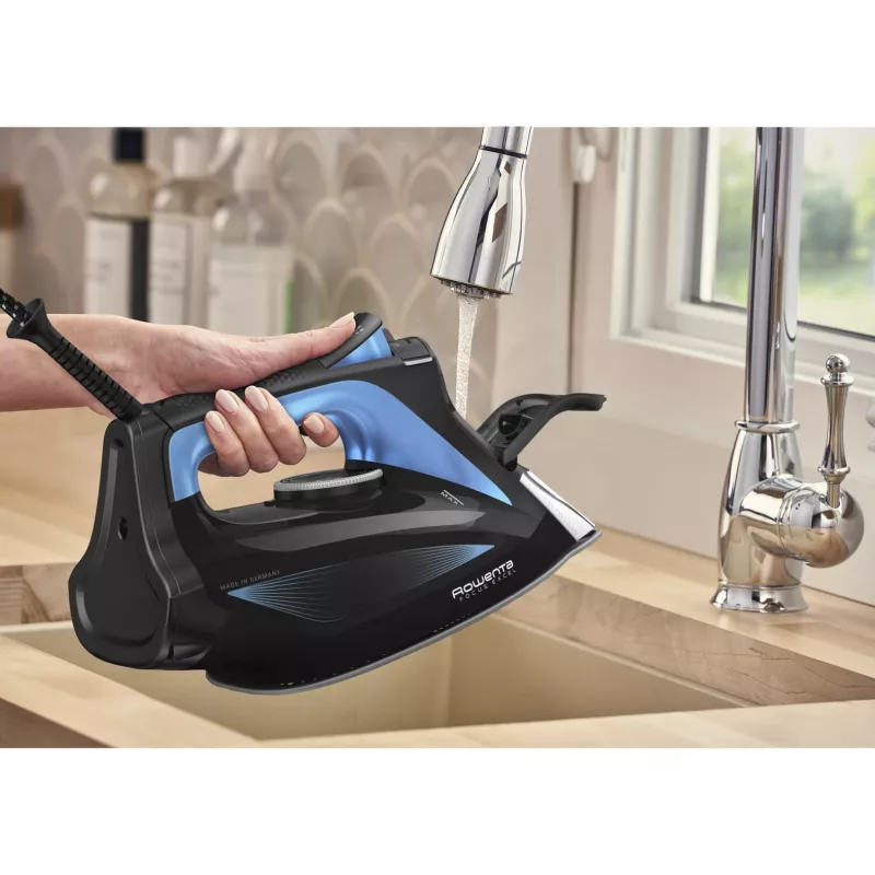 Rowenta DW5310 ferro da stiro a vapore Microsteam 400 HD suola laser 2700 W nero, blu
