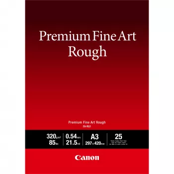 Canon FA-RG1 Premium Fine Art Rough carta, A3, 25 fogli, 320 g/m², A3, 25 fogli, 540 µm
