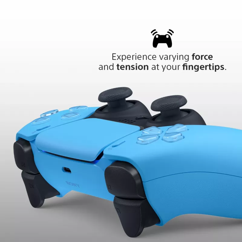 Gamepad Sony DualSense v3 Blu — Bluetooth/USB, USB-C, batteria integrata, compatibile PlayStation 5