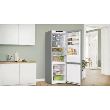 Frigorifero combinato Bosch Serie 6 KGN49LBCF Freestanding 440 L Nero