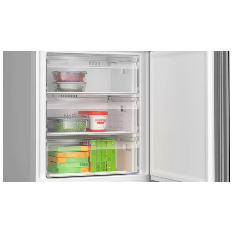 Frigorifero combinato Bosch Serie 6 KGN49LBCF Freestanding 440 L Nero