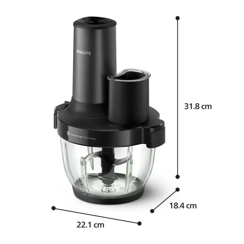 Tritatutto elettrico Philips Serie 5000 HR1507/00 2 L 650 W nero