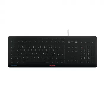 Tastiera CHERRY Stream JK-8502DE-2 USB QWERTZ tedesco nero con filo 115 tasti