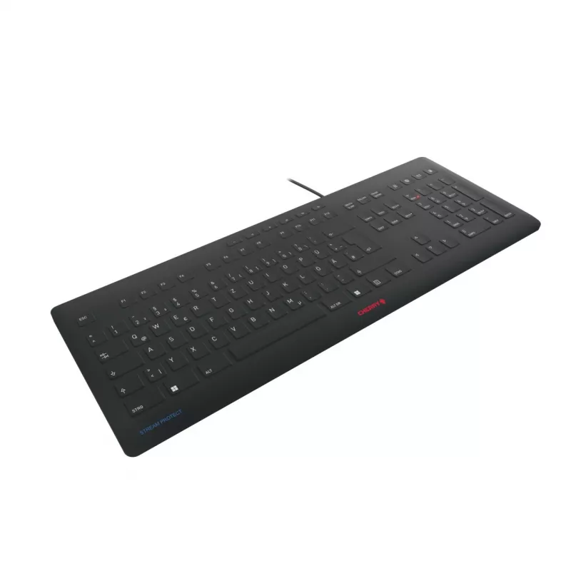 Tastiera CHERRY Stream JK-8502DE-2 USB QWERTZ tedesco nero con filo 115 tasti