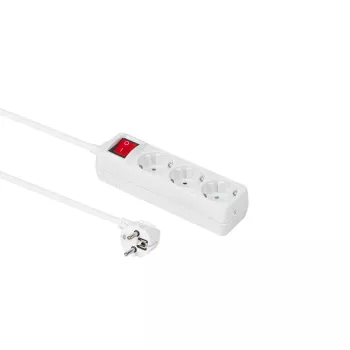 Microconnect GRU0033WS ciabatta 3 m 3 prese Schuko bianco