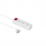 Microconnect GRU0033WS ciabatta 3 m 3 prese Schuko bianco