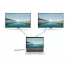 Manhattan dock/hub USB-C con lettore di schede e MST, porte (x7): Ethernet, HDMI (x2 4K@60Hz), USB-A (x3) e USB-C, con Power Delivery (PD) 100 W – richiede caricabatterie USB-C esterno (non incluso). Alimentato via USB (nessun alimentatore esterno necessario) se PD non viene utilizzato
