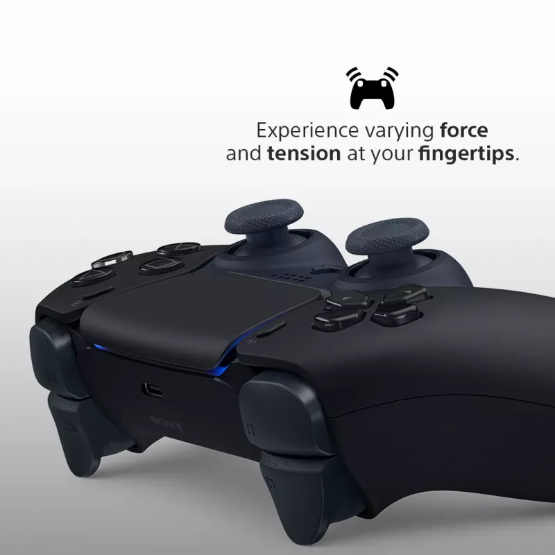 Gamepad Sony DualSense v3 nero — Bluetooth/USB, PS5, batteria ricaricabile integrata, USB-C, con e senza fili