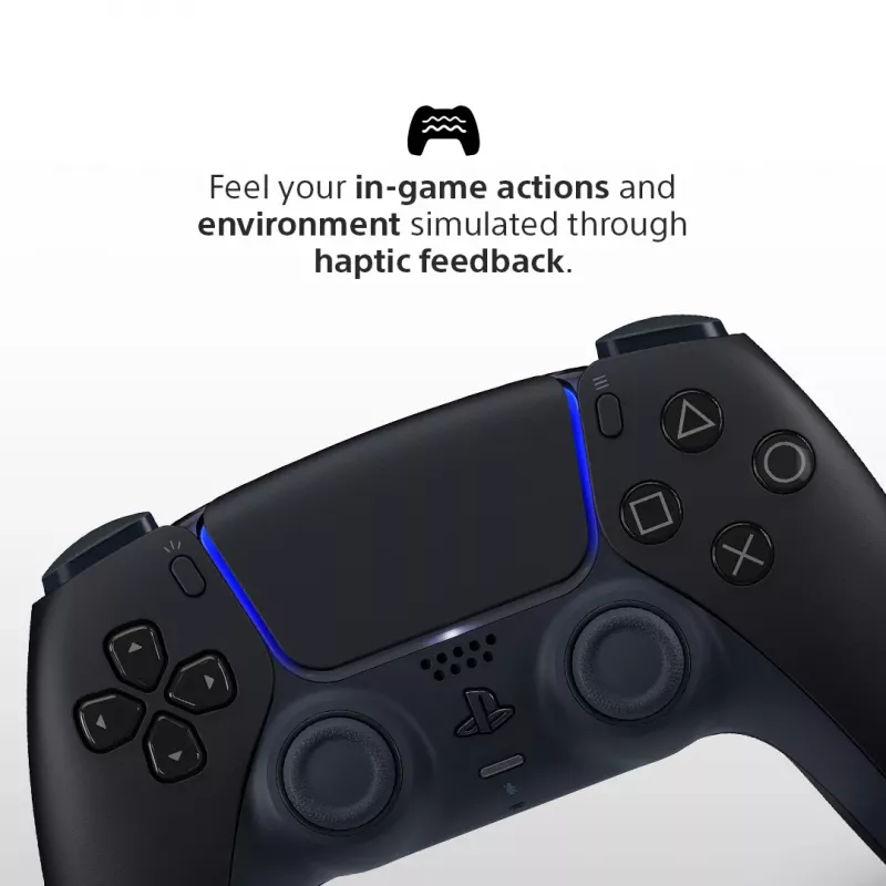 Gamepad Sony DualSense v3 nero — Bluetooth/USB, PS5, batteria ricaricabile integrata, USB-C, con e senza fili