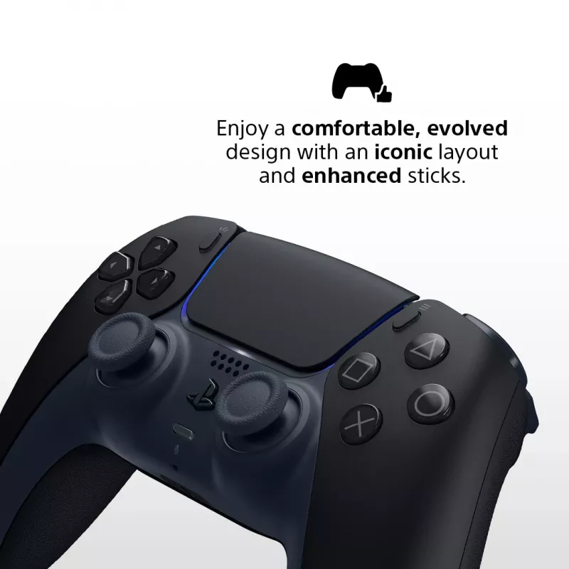 Gamepad Sony DualSense v3 nero — Bluetooth/USB, PS5, batteria ricaricabile integrata, USB-C, con e senza fili