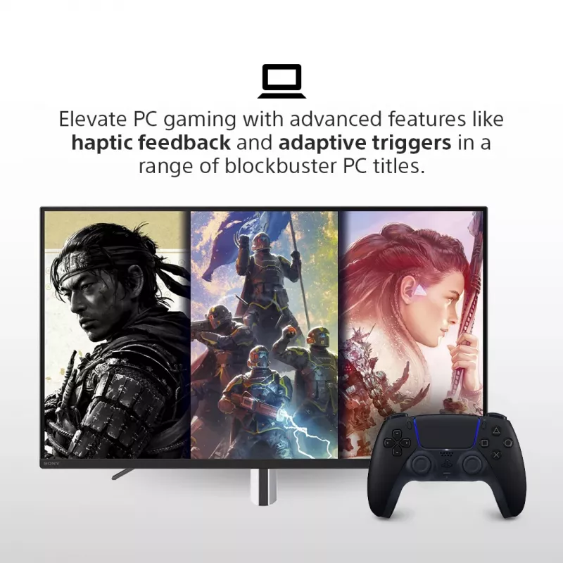 Gamepad Sony DualSense v3 nero — Bluetooth/USB, PS5, batteria ricaricabile integrata, USB-C, con e senza fili