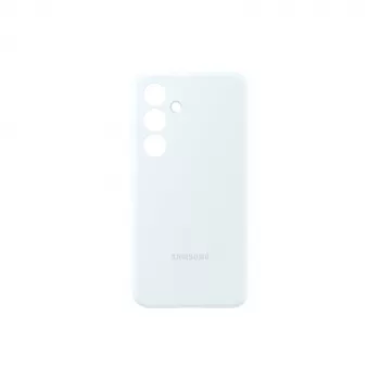 Custodia in silicone per smartphone Samsung Galaxy S24 – bianco, per schermi da 6,2 inch