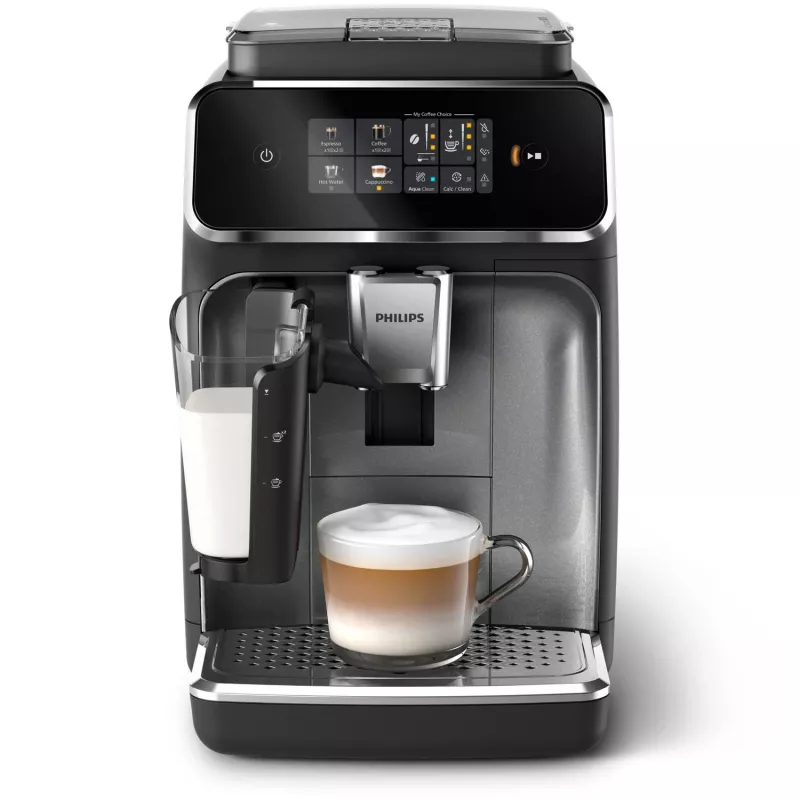 Philips Series 2300 EP2339/40 LatteGo macchina da caffè automatica, Black Panthera/Chrome