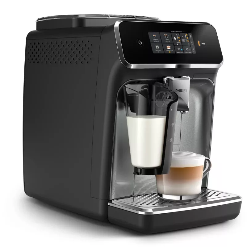 Philips Series 2300 EP2339/40 LatteGo macchina da caffè automatica, Black Panthera/Chrome