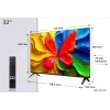 TV TCL 32V4C QLED 32 pollici (81,3 cm) HD 1366×768 Wi‑Fi Ethernet nero