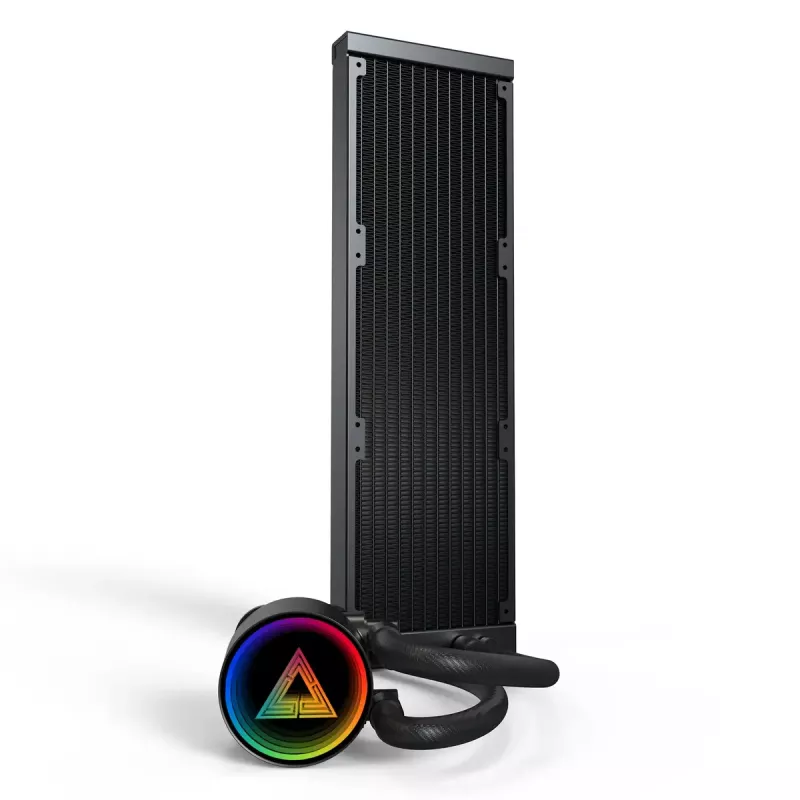 Montech LightFlow ARGB 360 dissipatore liquido all-in-one per processore 12 cm nero 1 pz.