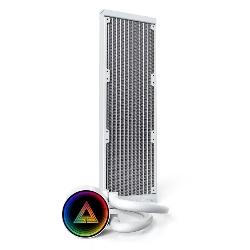 Montech LightFlow ARGB 360 dissipatore liquido all-in-one per processore 12 cm bianco 1 pz.