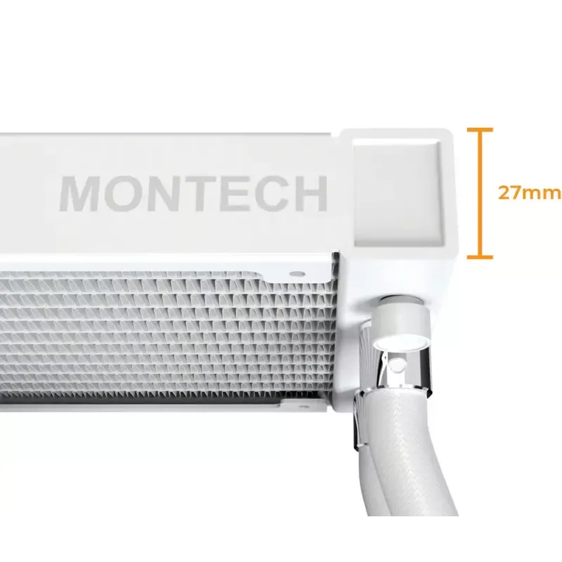 Montech HyperFlow Digital 240 dissipatore liquido all-in-one per processore 12 cm nero 1 pz.