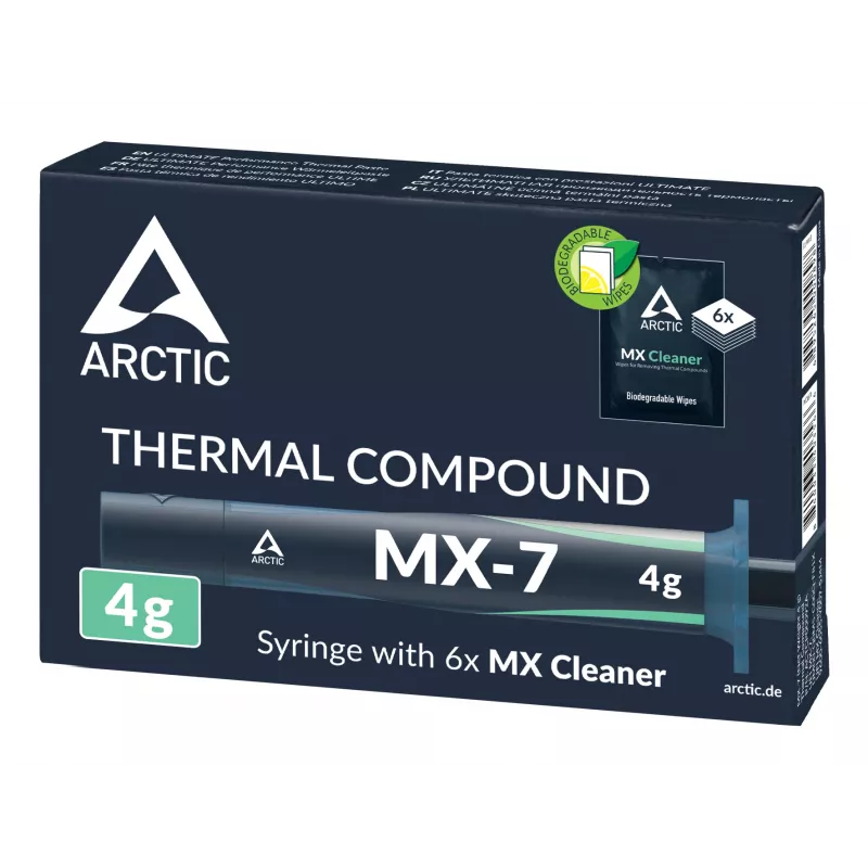 Pasta termica Arctic MX-7 pasta per dissipatori, materiale termoconduttivo ad alte prestazioni