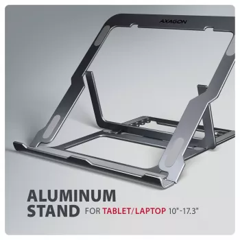 Supporto in alluminio Axagon STND-LAG per laptop da 10