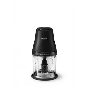 Tritatutto elettrico Philips HR1501/00 1 L 450 W nero 5000 giri/min contenitore in plastica lama in acciaio inox 220-240V 50-60Hz