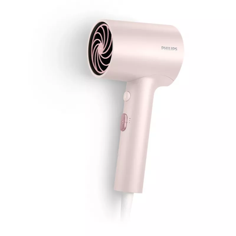 Asciugacapelli Philips serie 3000 BHD321/50, 1600 W, rosa, 2 livelli di calore/2 velocità, ionico