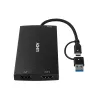 Adattatore per cavo video Lindy 43430 0,11 m USB Type-C 2 x HDMI nero