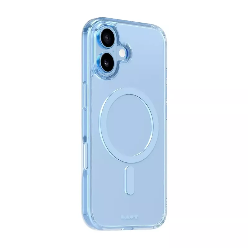 Cover LAUT CRYSTAL FLURO iPhone 17 azzurro 16 cm