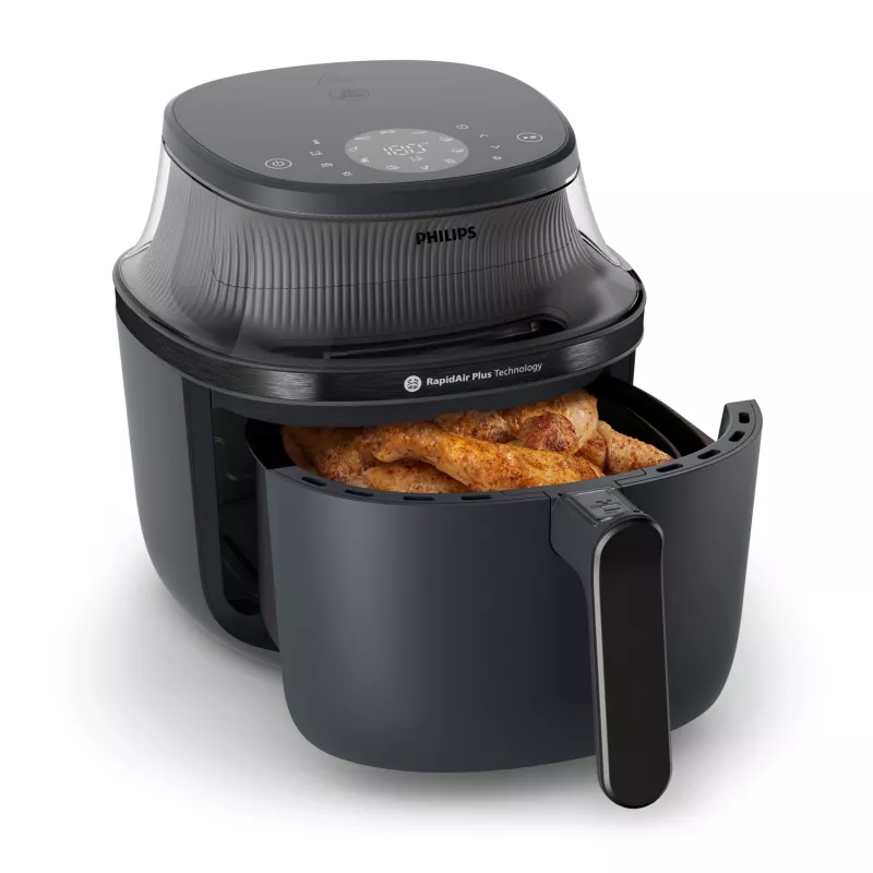 Friggitrice ad aria Philips serie 3000 NA330/00 — 6,2 l, 1700 W, touch LED, nera