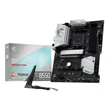 Scheda madre MSI B550 GAMING WIFI ATX — AMD B550, Socket AM4, DDR4, 4 DIMM, 128 GB, Wi-Fi 5, LAN Gigabit