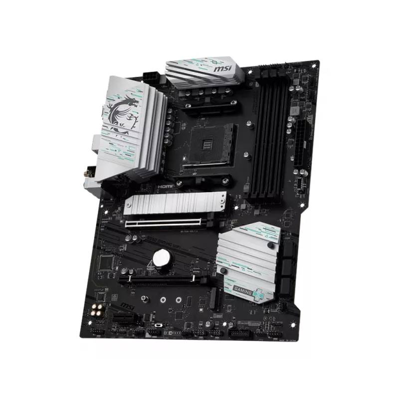 Scheda madre MSI B550 GAMING WIFI ATX — AMD B550, Socket AM4, DDR4, 4 DIMM, 128 GB, Wi-Fi 5, LAN Gigabit