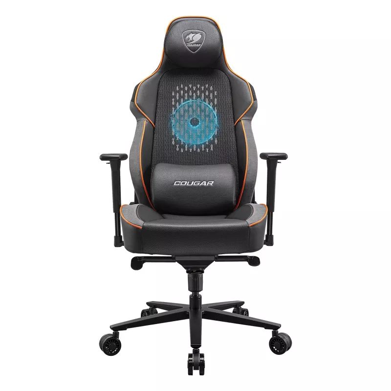 Sedia da gaming COUGAR Gaming NxSys Aero seduta rigida nero/arancione