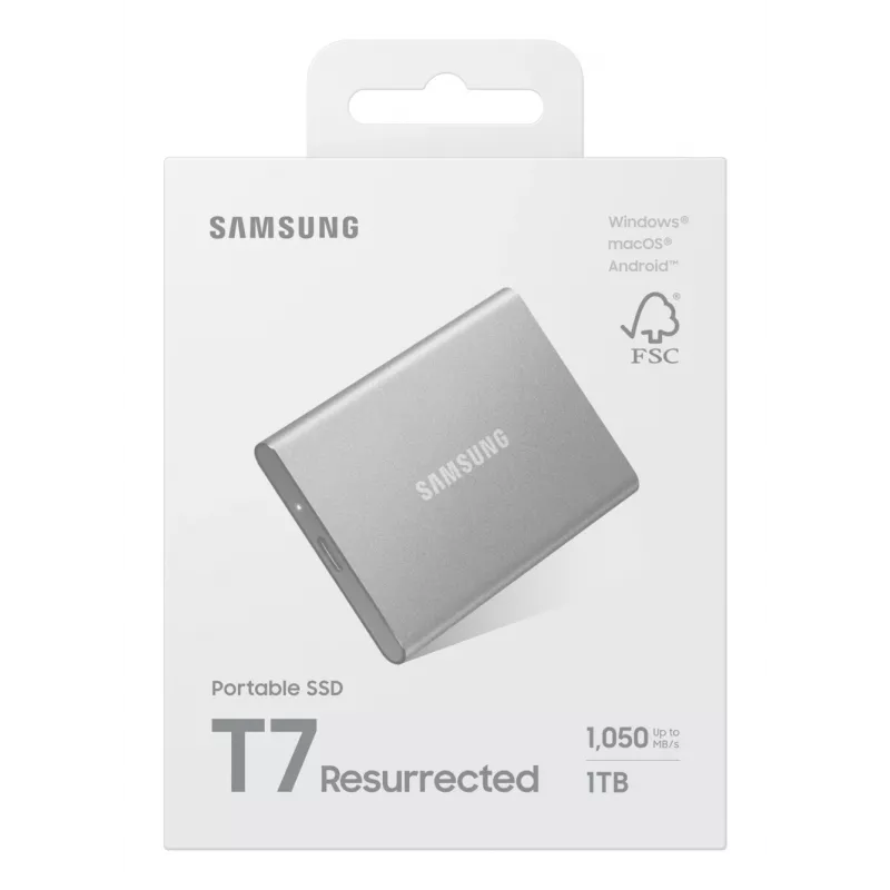 Samsung MU-PD1T0G/WW unità a stato solido esterna 1 TB USB Type-C 3.2 Gen 2 (3.1 Gen 2) argento