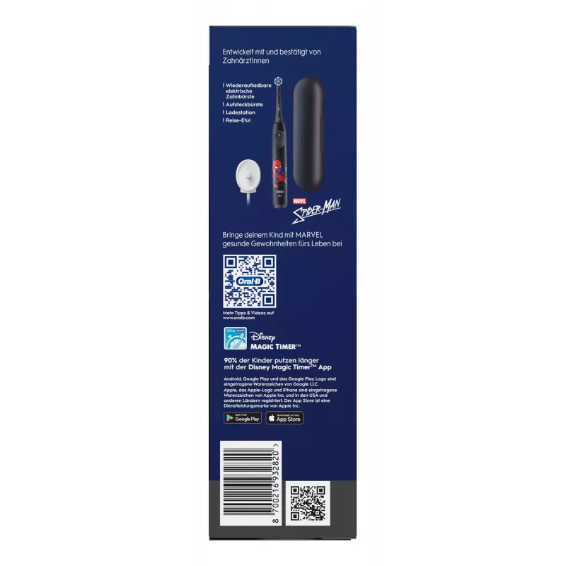 Oral-B iO Kids Spiderman spazzolino elettrico per bambini nero
