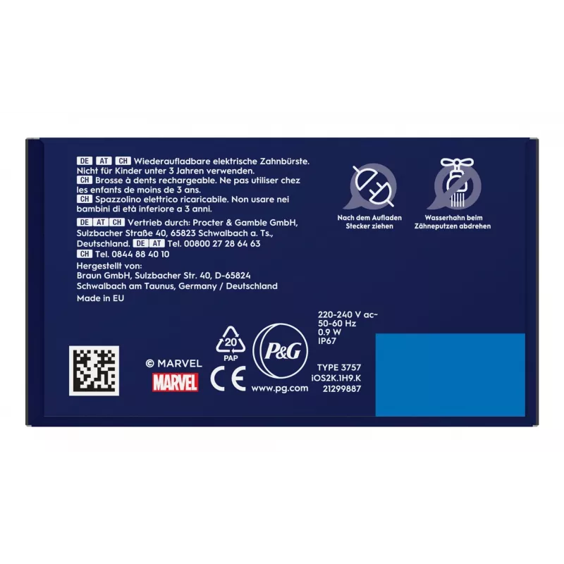 Oral-B iO Kids Spiderman spazzolino elettrico per bambini nero