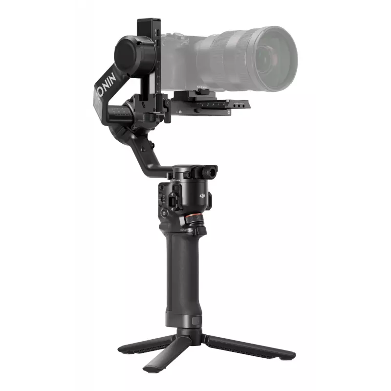 Stabilizzatore per camera DJI RS 5 — alluminio, nero, 30 h di autonomia, 1,46 kg