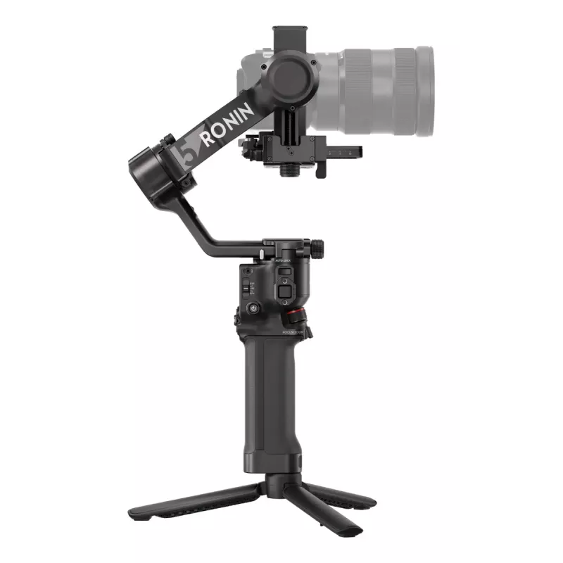 Stabilizzatore per camera DJI RS 5 — alluminio, nero, 30 h di autonomia, 1,46 kg