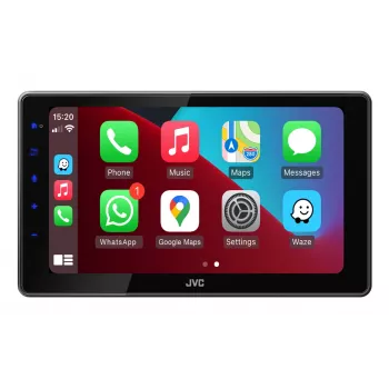 Ricevitore multimediale auto 2-DIN JVC KW-M795DBW, touchscreen capacitivo 9 pollici, 200W, Wi‑Fi dualband, Bluetooth, DAB+/FM/AM