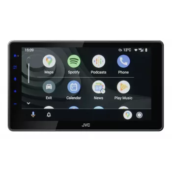 Ricevitore multimediale auto 2-DIN JVC KW-M795DBW, touchscreen capacitivo 9 pollici, 200W, Wi‑Fi dualband, Bluetooth, DAB+/FM/AM