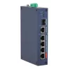 Switch managed hardened DAHUA CHS4106-4ET-60 — 6 porte, 4x PoE 10/100, L2, 4,8 Gbit/s, 8000 MAC