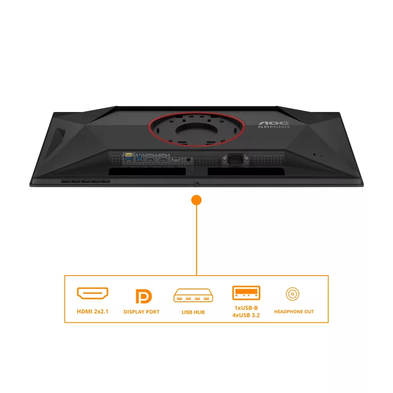 Monitor per computer AOC G4 Q27G4ZD 68,6 cm (27 pollici) 2560 x 1440 pixel Quad HD QD-OLED nero, rosso