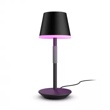 Lampada da tavolo intelligente Philips Hue Go portatile Bluetooth Zigbee nero