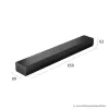 Soundbar LG S20A 2.0 canali, 50 W, Bluetooth SBC/AAC, con filo e senza fili, nero, 650×99×63 mm
