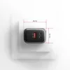 Caricabatterie da parete AXAGON ACU-PQ67D, 67W, USB-C PD3.0 + USB-A QC4+, 2 uscite, display LCD, 100–240V