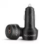 Caricabatterie da auto AXAGON PWC-PQ48, 48 W, USB-C (PD3.0) + USB-A (QC4+), ingresso 12–24 V, nero
