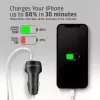 Caricabatterie da auto AXAGON PWC-PQ48, 48 W, USB-C (PD3.0) + USB-A (QC4+), ingresso 12–24 V, nero
