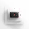 Alimentatore AXAGON ACU-PQ67, 67W, PD3.0 + QC4+, 1x USB-C + 1x USB-A, 100–240V, grigio/nero