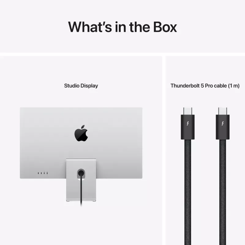 Monitor Apple Studio Display 27 pollici 5K Ultra HD (5120×2880), LED, supporto regolabile in inclinazione, argento